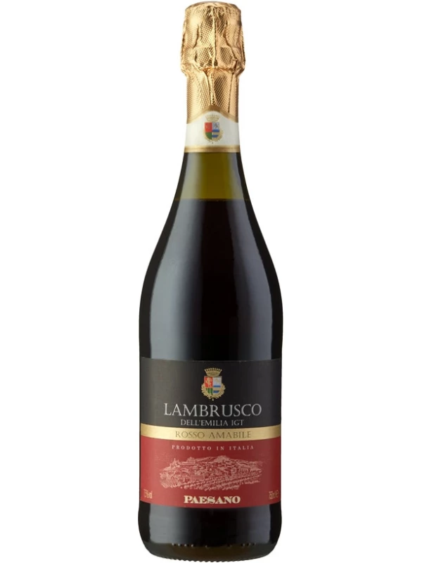 Paesano Lambrusco Rosso Amabile, Dell'Emilia IGT