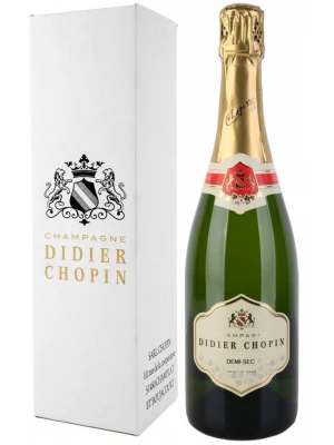 Didier Chopin, Demi-Sec, Champagne AOC, gift box 0.75 л