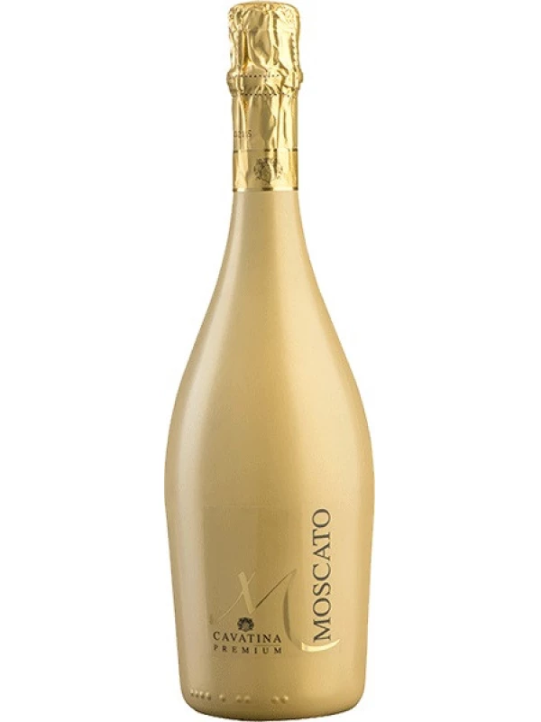 Cavatina Moscato Spumante Sweet, gold bottle