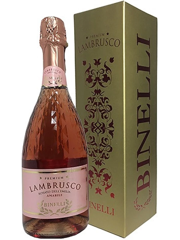 Binelli Premium Lambrusco Rosato, Dell'Emilia IGT, gift box