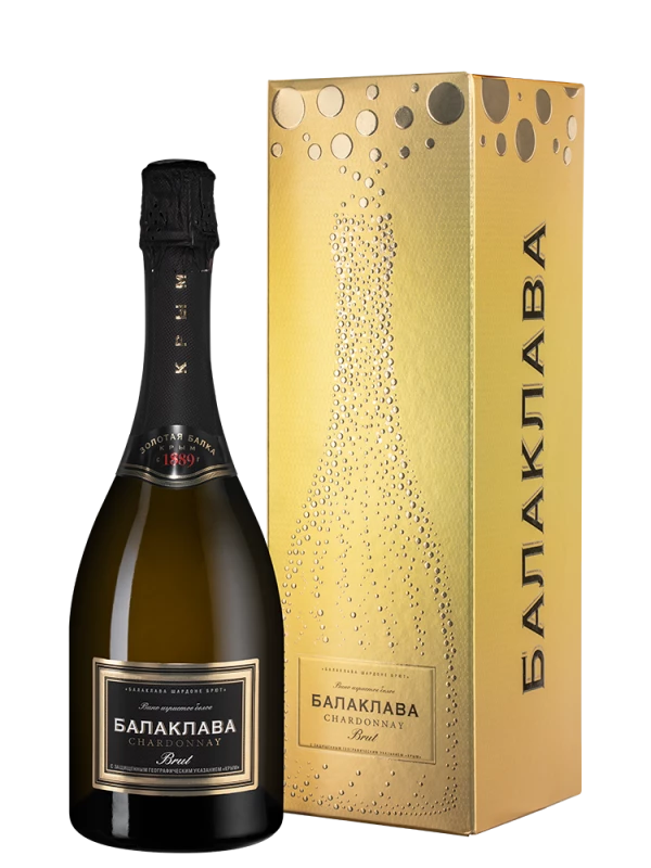 Balaklava Chardonnay Brut, Россия Золотая Балка Подарочная