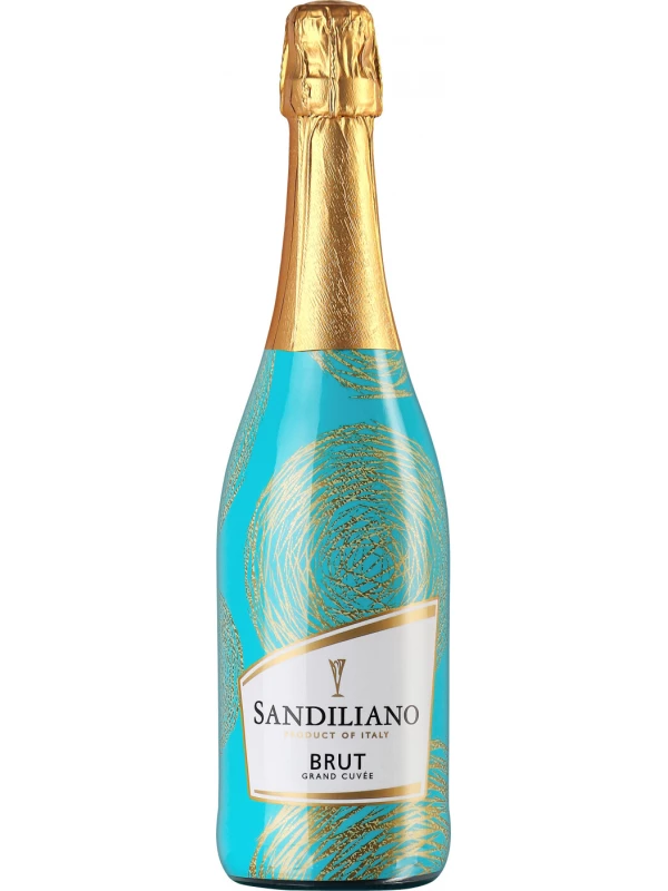 Sandiliano, Grande Cuvee Brut, festive sleeve