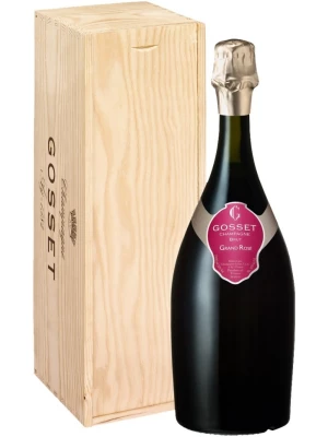 Gosset, Brut Grand Rose, wooden box 1.5 л