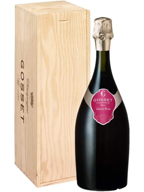 Gosset, Brut Grand Rose, wooden box