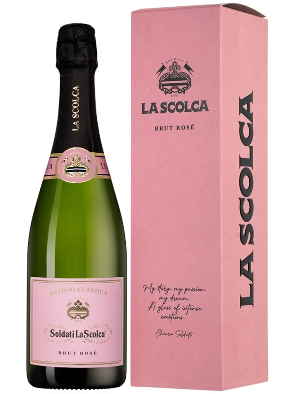 Soldati La Scolca Brut Rose, rose gift box