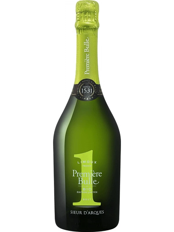 Sieur d'Arques, Premiere Bulle Bio Brut, Cremant de Limoux AOC