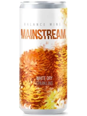 Balance Wine Mainstream, Sparkling White Dry, in can 0.33 л