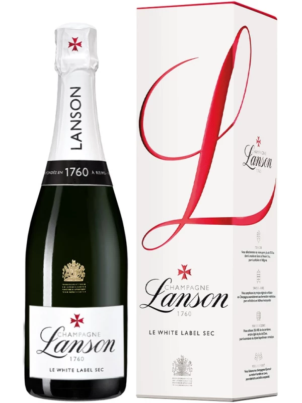 Lanson, Le White Label Sec, gift box