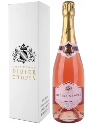 Didier Chopin, Brut Rose, Champagne AOC, gift box 0.75 л