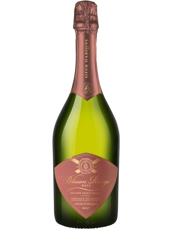Sieur d'Arques, Blason Rouge Rose Brut, Cremant de Limoux AOC