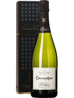 Champagne J.L. Vergnon, Conversation Brut Blanc de Blancs Grand Cru, gift box 0.75 л