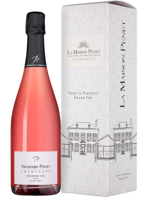 Alexandre Penet, Premier Cru Rose Extra Brut, Champagne AOC, gift box 0.75 л