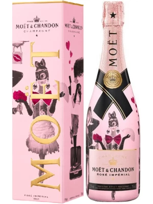Moet & Chandon, Brut Imperial Rose, Limited Edition Unconditional Love, gift box 0.75 л
