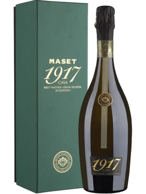 Maset, 1917 Gran Reserva Brut Nature, Cava DO, gift box 0.75 л 2019