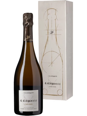 Champagne Hure Freres, 4 Elements Pinot Noir Extra Brut gift box 0.75 л 2013