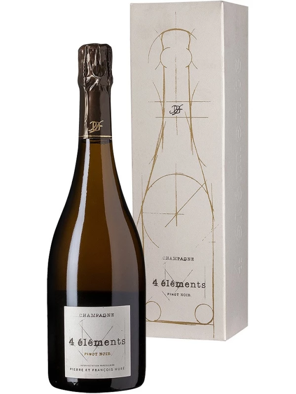 Champagne Hure Freres, 4 Elements Pinot Noir Extra Brut gift box