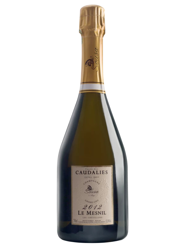 De Sousa, Grand Cru Cuvee des Caudalies Le Mesnil Blanc de Blancs Extra Brut Millesime, gift box
