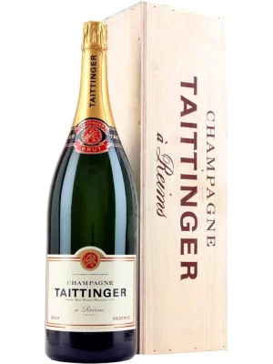 Taittinger, Brut Reserve, wooden box 3 л