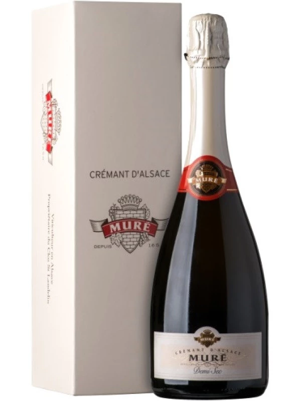 Rene Mure, Cremant d'Alsace Demi-Sec, gift box