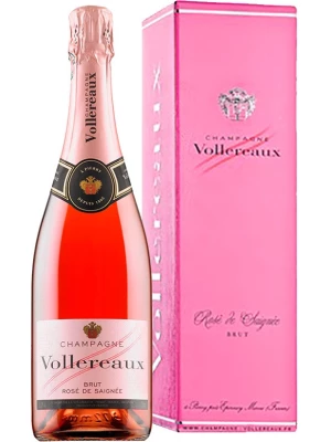 Vollereaux, Brut Rose de Saignee, Champagne AOC, gift box 0.75 л