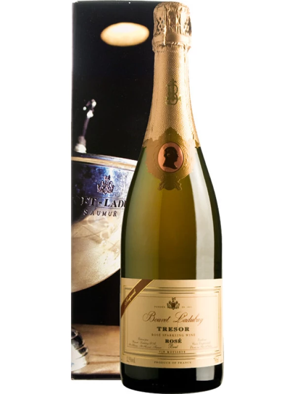 Bouvet Ladubay, Tresor Rose Brut, Saumur AOC, gift box