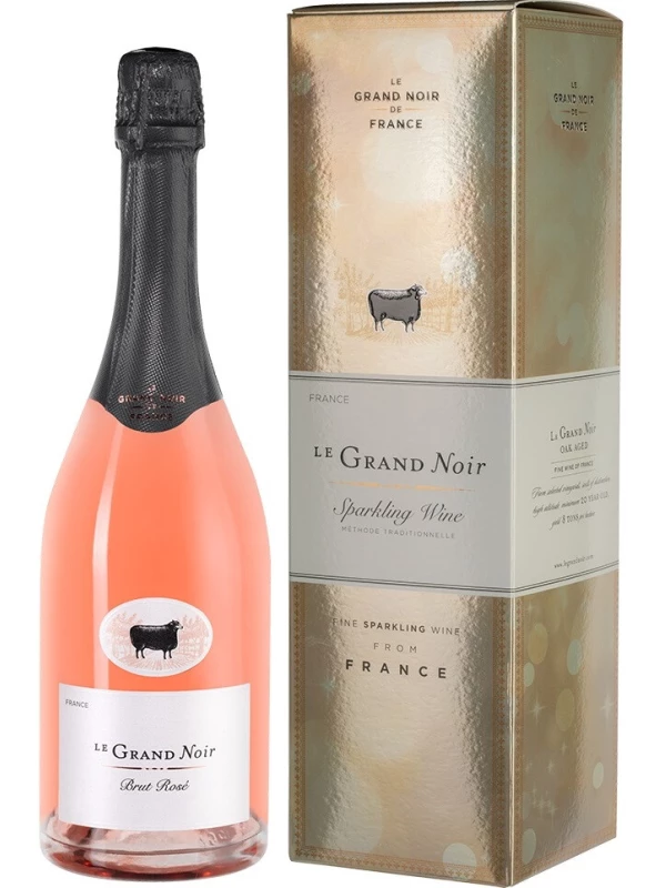 Le Grand Noir Rose Brut Reserve, Languedoc AOP, gift box