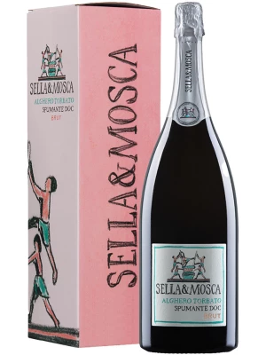 Sella & Mosca, Alghero Torbato Spumante Brut DOC gift box 0.75 л 2017