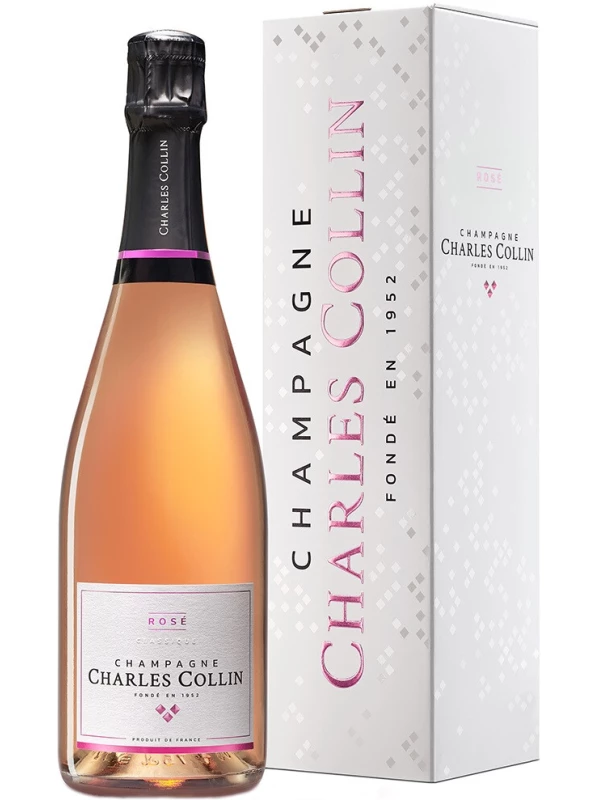 Charles Collin, Rose Brut, Champagne AOC, gift box