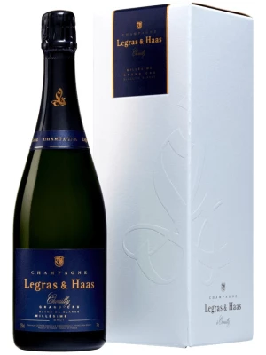 Champagne Legras & Haas, Blanc de Blancs Grand Cru, Champagne AOC, gift box 0.75 л