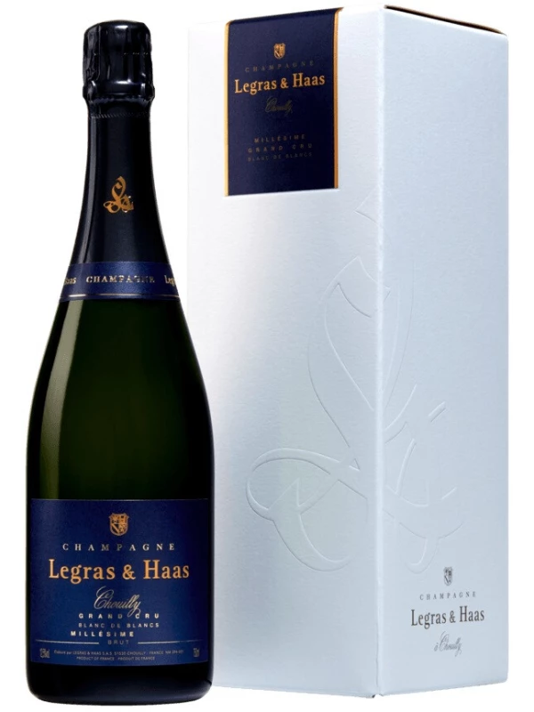 Champagne Legras & Haas, Blanc de Blancs Grand Cru, Champagne AOC, gift box