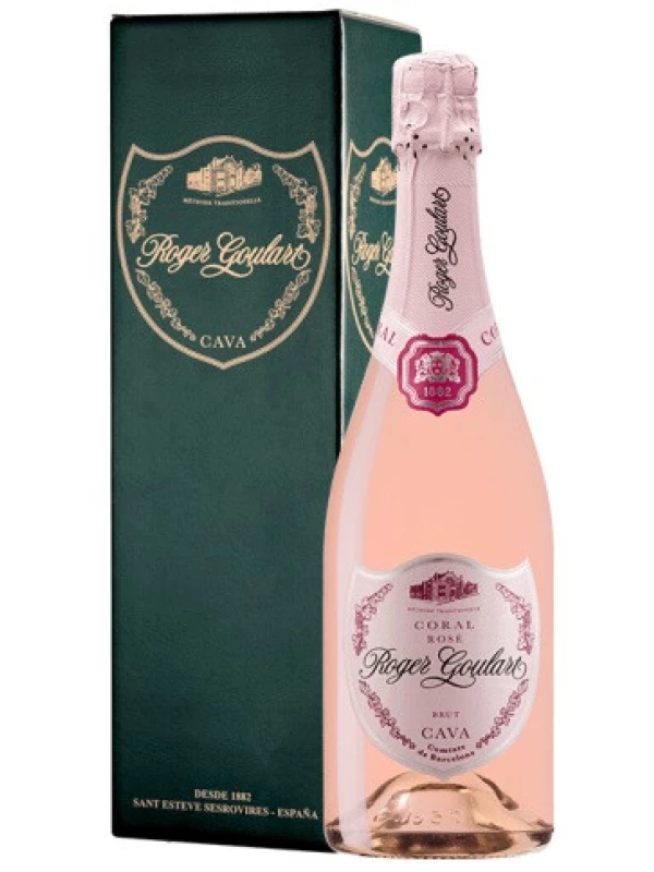 Roger Goulart, Coral Rose Brut, Cava DO, gift box
