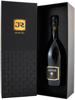 Champagne Jeeper, Grand Cru Brut, Champagne AOC, gift box 0.75 л