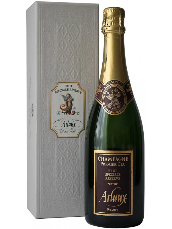 Arlaux, Brut Speciale Reserve Premier Cru, Champagne AOC, gift box