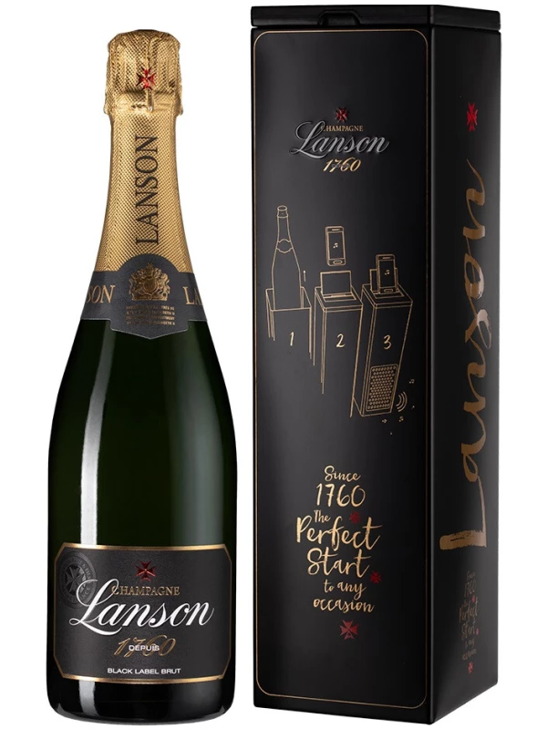 Lanson, Black Label Brut, gift box Music Box