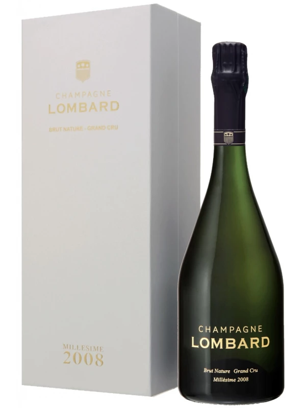 Champagne Lombard, Brut Nature Grand Cru Millesime, gift box