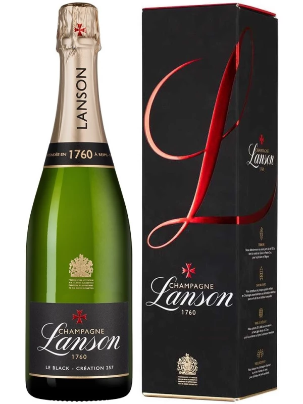 Lanson, Le Black Creation 257 Brut, gift box