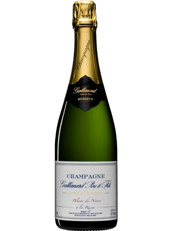 Champagne Gallimard Pere et Fils, Cuvee de Reserve Blanc de Noirs Brut, gift box