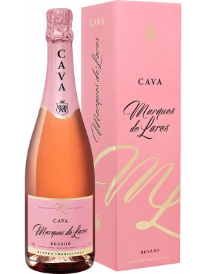 Marques de Lares Rosado Brut, Cava DO, gift box 0.75 л