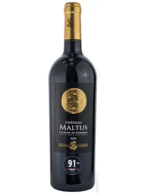 Вино Chateau Maltus, Lalande de Pomerol AOC 2021, 0.75 л