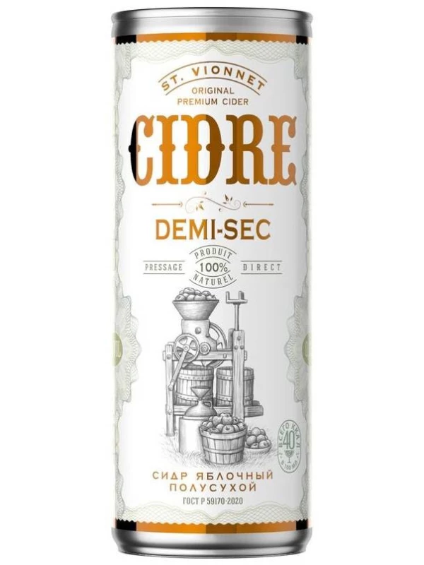 Soyuz-Vino, St. Vionnet Demi Sec, in can