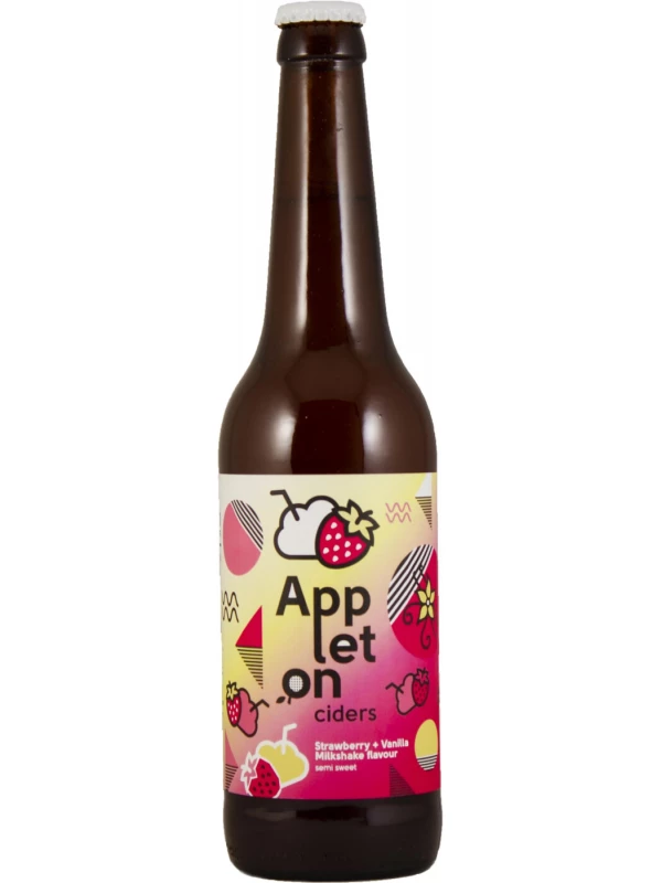 Appleton Ciders, Strawberry + Vanilla Milkshake