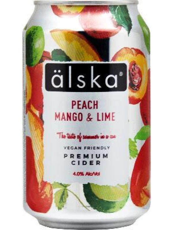 Alska Peach, Mango & Lime, in can