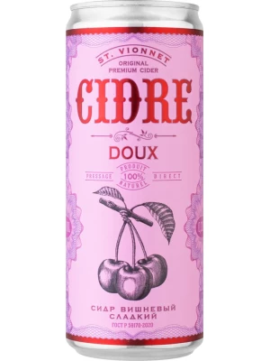 Сидр Soyuz-Vino, St. Vionnet Cherry Doux, in can 0.33 л