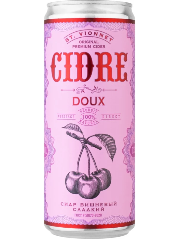 Soyuz-Vino, St. Vionnet Cherry Doux, in can
