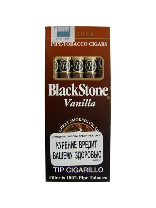 Black Stone Tip Cigarillos Vanilla