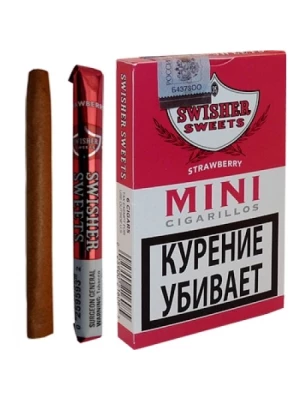 Сигариллы Swisher Sweets Strawberry Mini Cigarillos