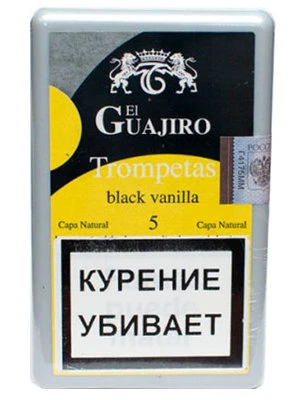 Сигариллы El Guajiro Trompetas Blak Vanilla