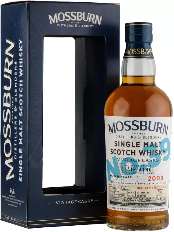 Mossburn Vintage Casks No.39 Blair Athol, gift box