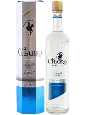 Текила El Charro Premium Silver, gift box 0.75 л