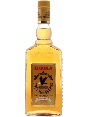 Текила Tres Sombreros Tequila Gold 0.7 л